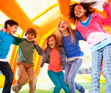 Children in Bounce House 